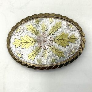 Brass Belt Buckle. 3-3/8” X 2-3/8”